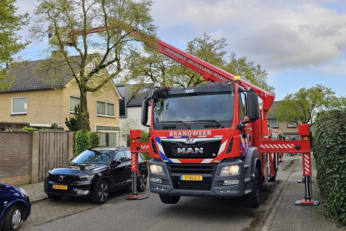 Brandweer ingezet bij brand in schoorsteen