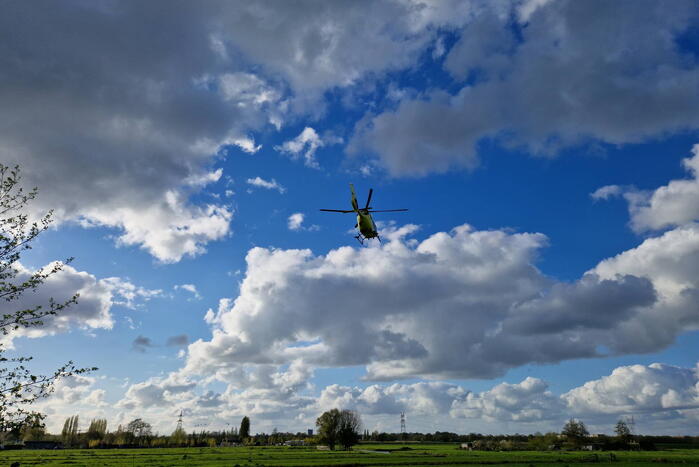 Traumahelikopter ingezet voor incident