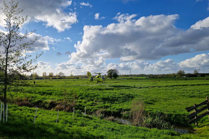 Traumahelikopter ingezet voor incident