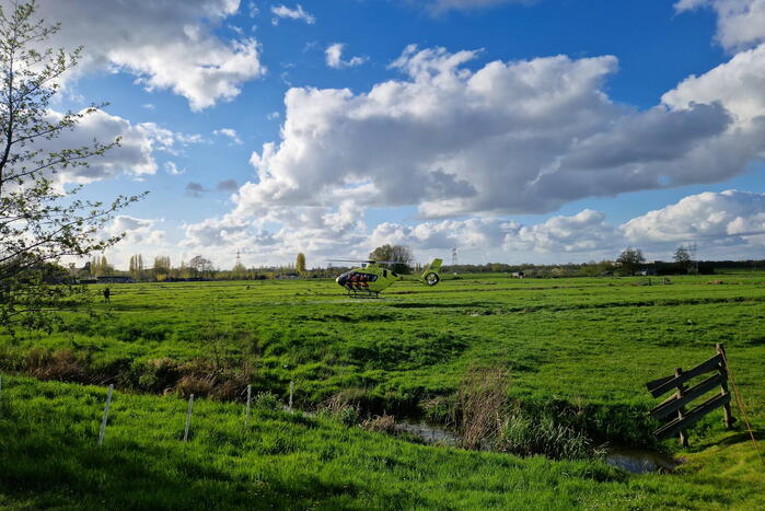 Traumahelikopter ingezet voor incident