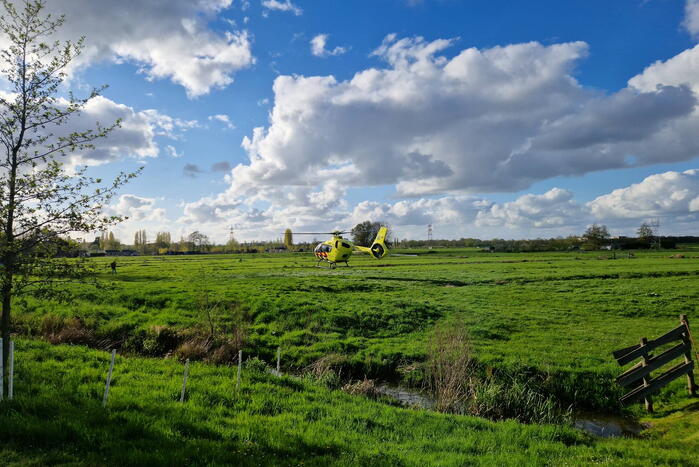 Traumahelikopter ingezet voor incident