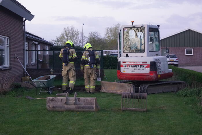 Brandweer verricht metingen bij gaslekkage