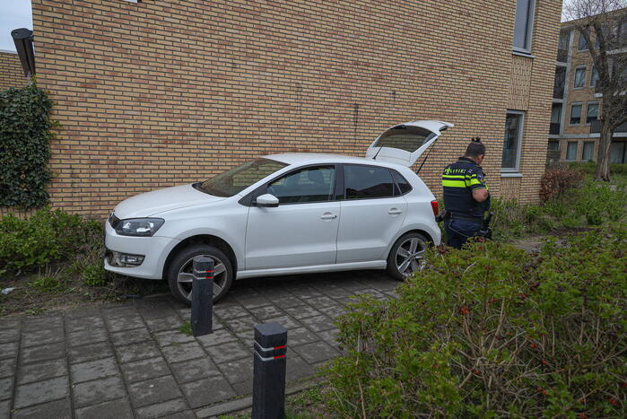 Achtervolging eindigt in plantsoen