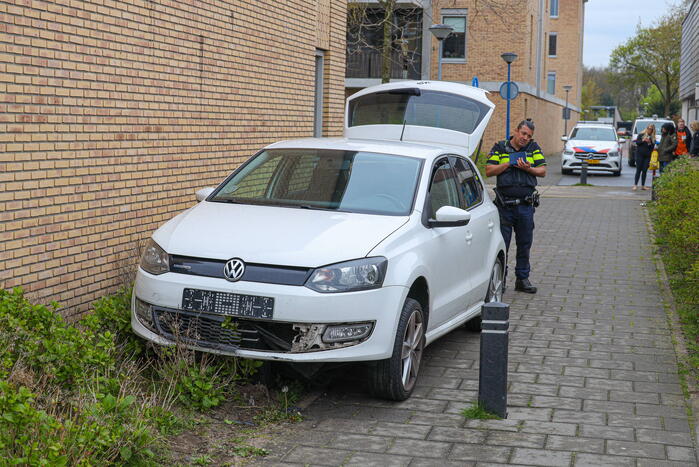 Achtervolging eindigt in plantsoen