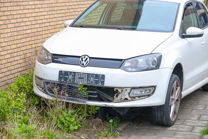 Achtervolging eindigt in plantsoen