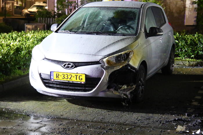 Bestelbus verwoest door brand