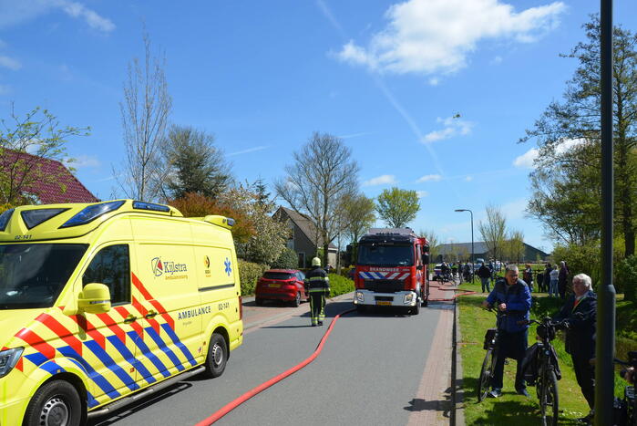 Een persoon gewond bij woningbrand
