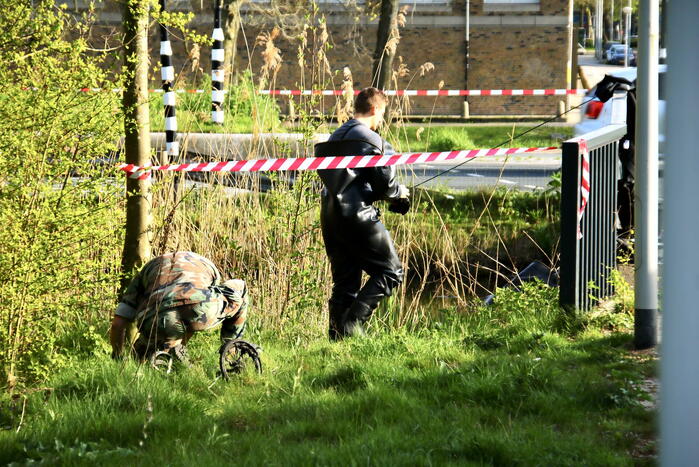 Magneetvissers vinden twee granaten in gracht