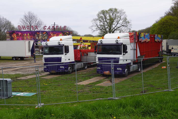 Opbouwen van kermis begonnen