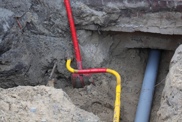 Straat afgesloten na gaslekkage