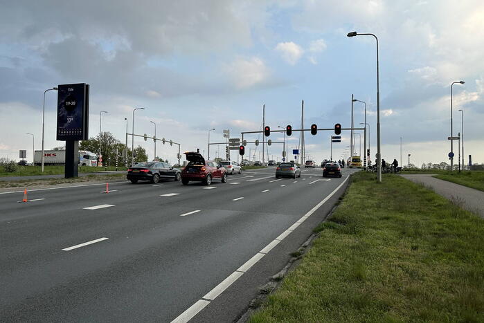 Botsing tussen twee voertuigen op kruising
