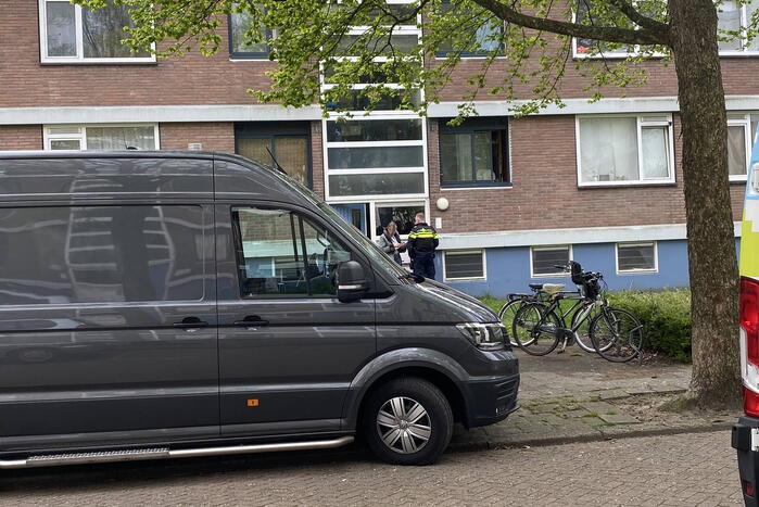 Politieonderzoek in flatwoning