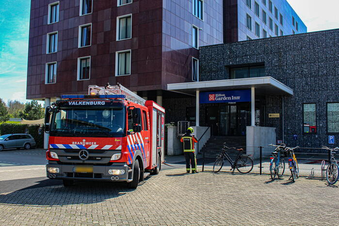 Brandweer oefent in Hilton Garden Inn hotel
