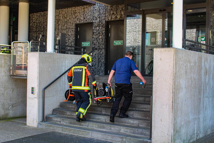 Brandweer oefent in Hilton Garden Inn hotel