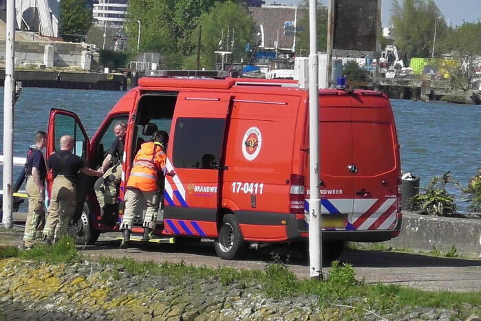 Zoektocht naar persoon te water