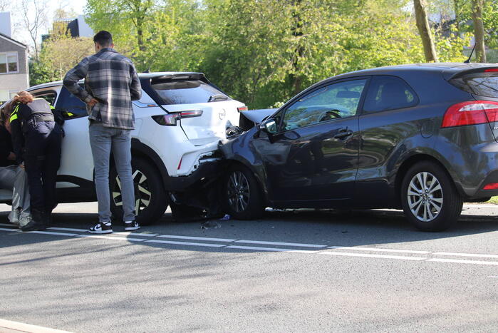 Flinke file bij kop-staartbotsing