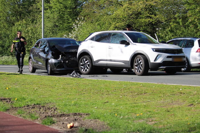 Flinke file bij kop-staartbotsing