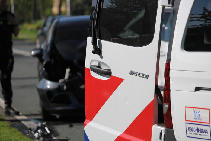 Flinke file bij kop-staartbotsing