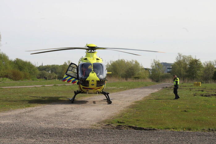 Landing traumahelikopter trekt veel bekijks