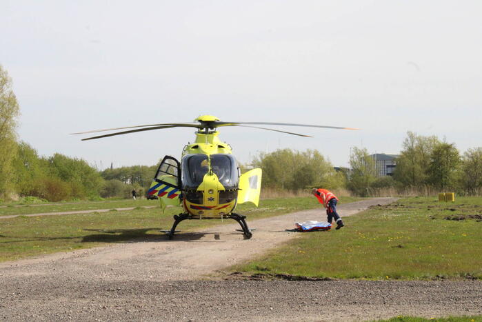 Landing traumahelikopter trekt veel bekijks