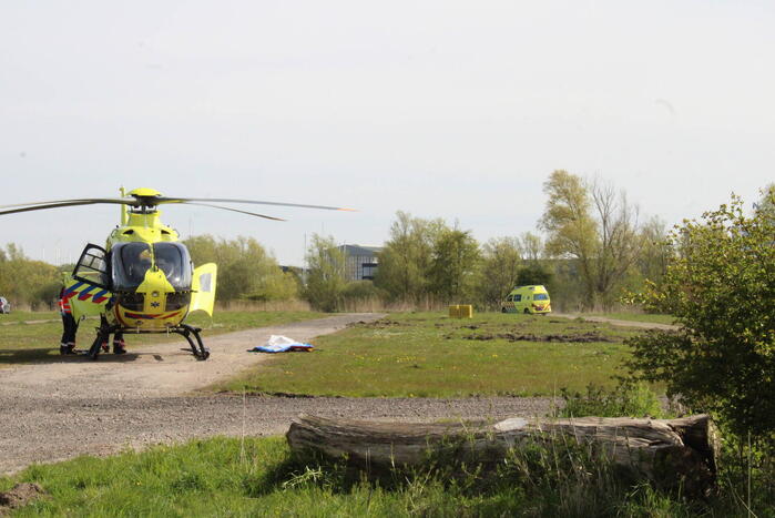 Landing traumahelikopter trekt veel bekijks