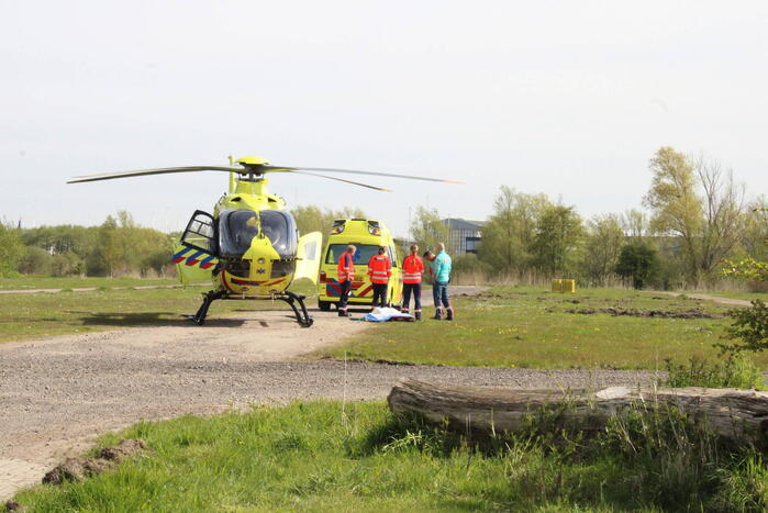 Landing traumahelikopter trekt veel bekijks