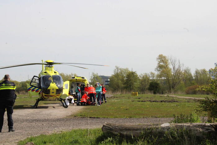 Landing traumahelikopter trekt veel bekijks