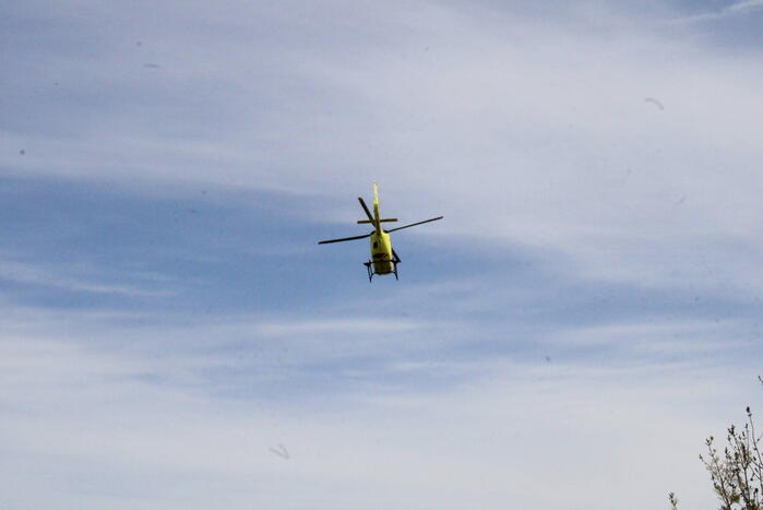 Landing traumahelikopter trekt veel bekijks