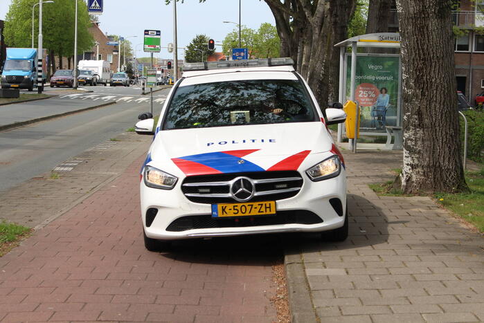 Twee voertuigen betrokken bij kop-staart botsing