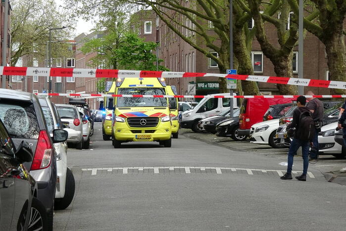 Straat afgezet na schietpartij