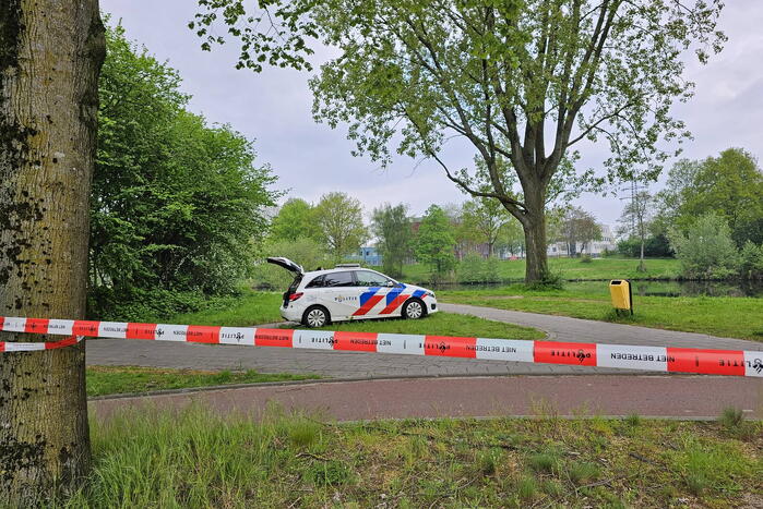 Stroombergvijver Afgezet door politie