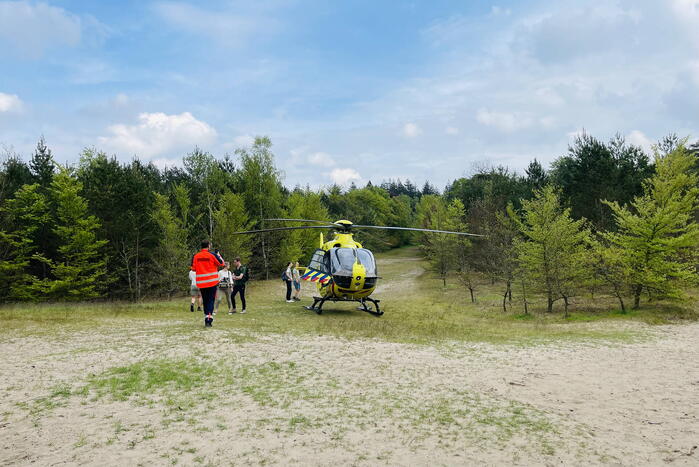 Traumahelikopter landt bij Zonnegloren