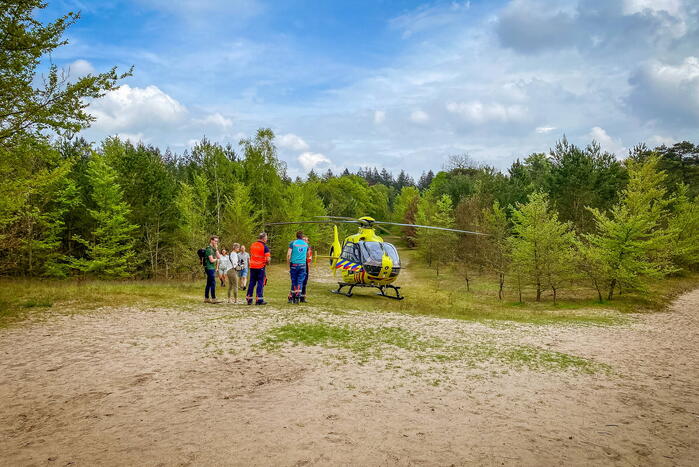 Traumahelikopter landt bij Zonnegloren