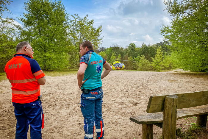 Traumahelikopter landt bij Zonnegloren