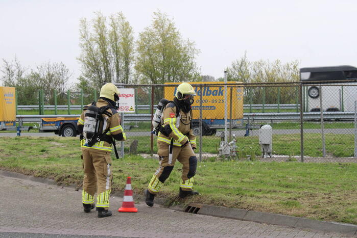 Lekkende LPG installatie bij tankstation