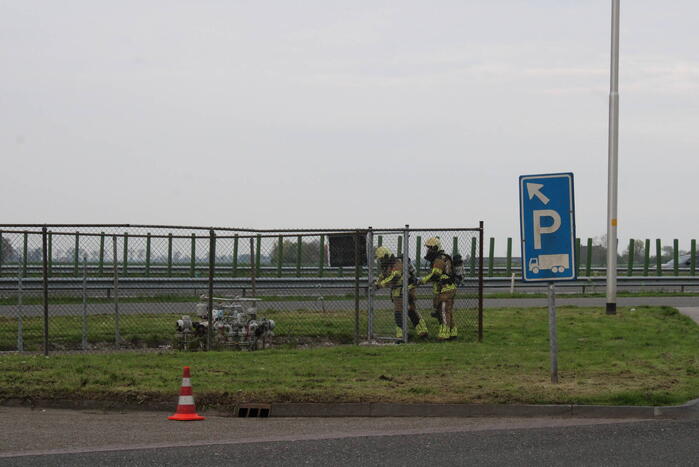 Lekkende LPG installatie bij tankstation