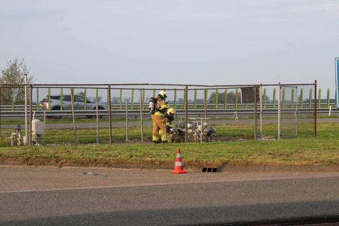 Lekkende LPG installatie bij tankstation