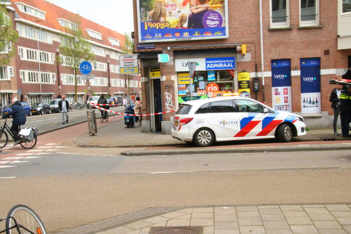 Twee verdachten slaan op de vlucht na overval tabakspeciaalzaak Admiraal