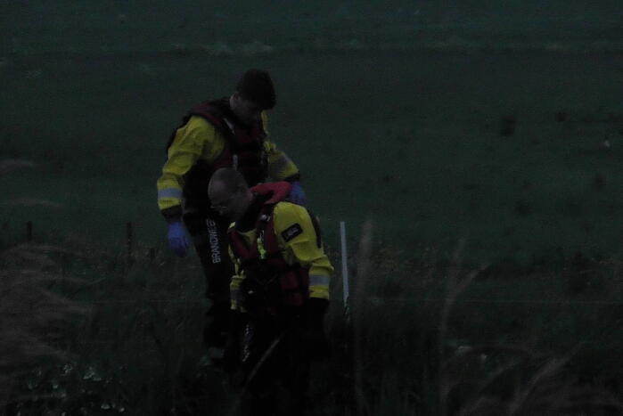 Lammetje raakt te water