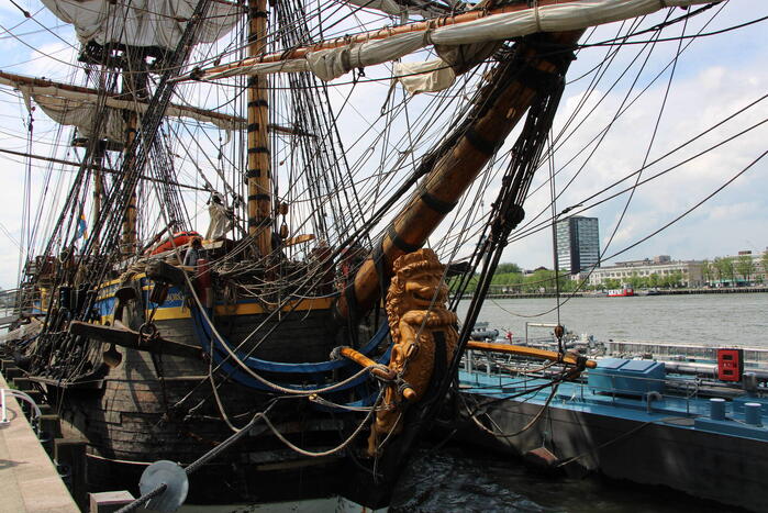 De Götheborg replica bezoekt Nederland