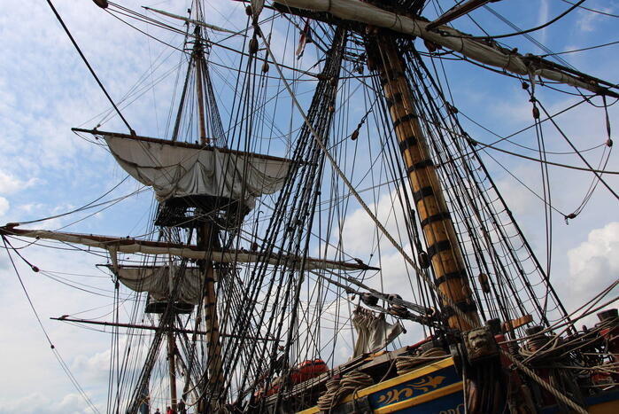 De Götheborg replica bezoekt Nederland
