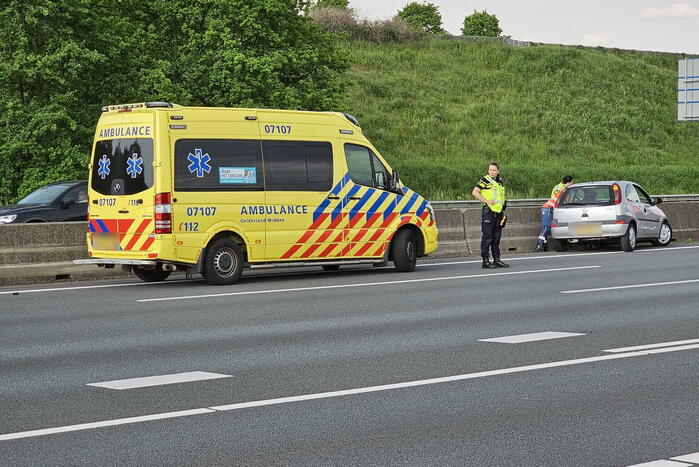 Eenzijdig ongeval op snelweg