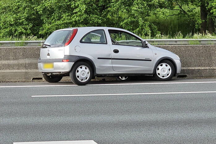 Eenzijdig ongeval op snelweg