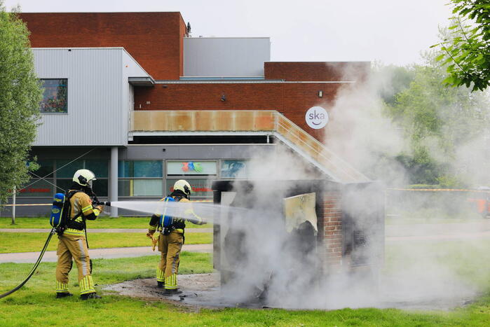 Vathorst zonder stroom door brand in transformaterhuis
