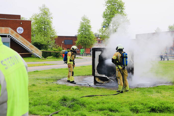 Vathorst zonder stroom door brand in transformaterhuis