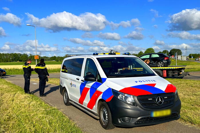 Botsing tussen drie personenauto's