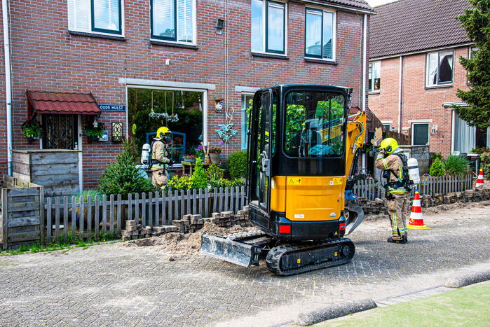 Gaslekkage door graafwerkzaamheden