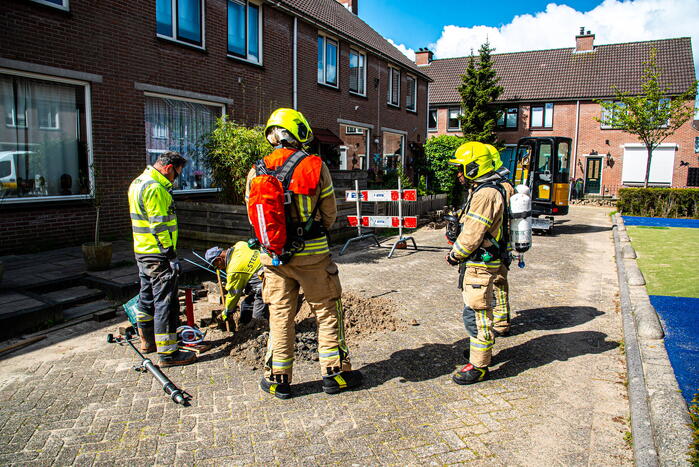 Gaslekkage door graafwerkzaamheden
