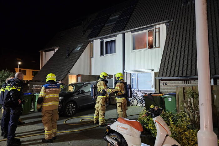 Brand op zolder van woning