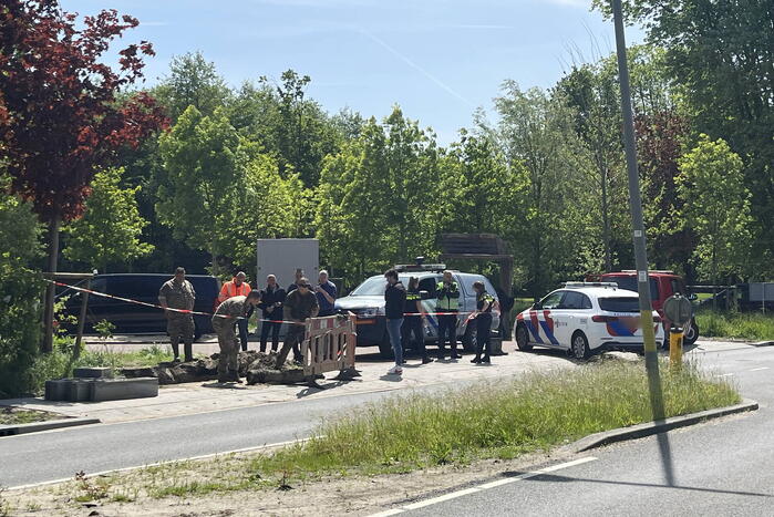 Explosief aangetroffen tijdens graafwerkzaamheden